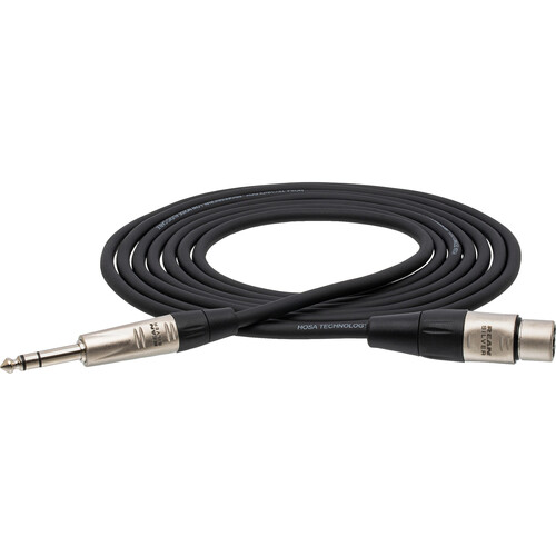 Hosa Technology HXS-003 Balanced 3-Pin XLR Female to 1/4" TRS Male Audio Cable (3')