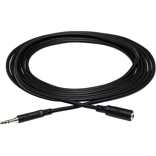 Hosa Technology Stereo Mini Male to Stereo Mini Female Audio Cable (10')