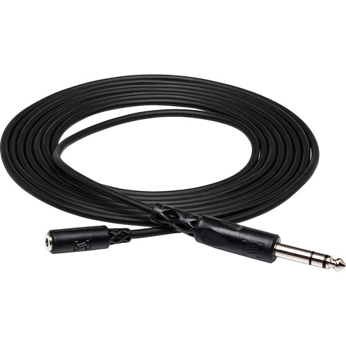 Hosa Technology Stereo Mini Female to Stereo 1/4" Male Cable - 10'