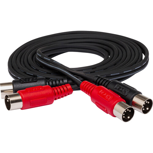 Hosa Technology Dual-MIDI to Dual-MIDI Cable (6.6', Black)