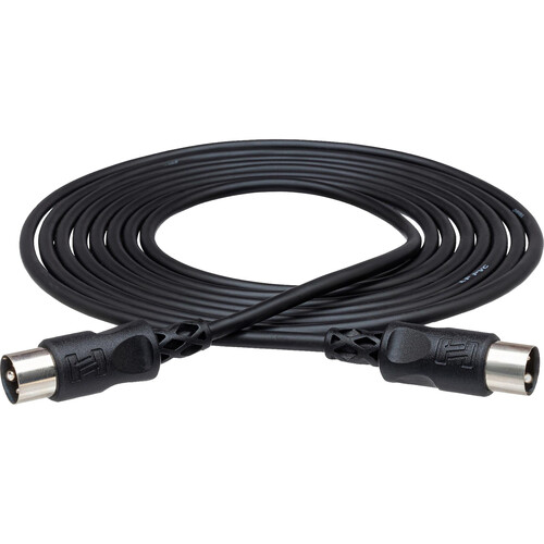 Hosa Technology Standard MIDI to MIDI Cable (5', Black)