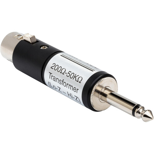 Hosa Technology Impedance Transformer XLR Female Mic Lo-Z to Instrument 1/4" Male Hi-Z