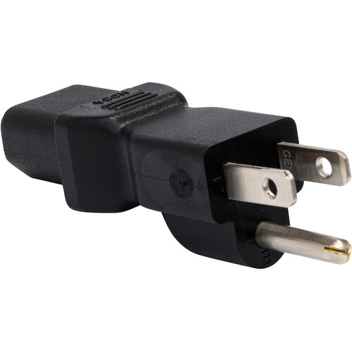 Hosa Technology Grounded IEC Power Adapter (Black)