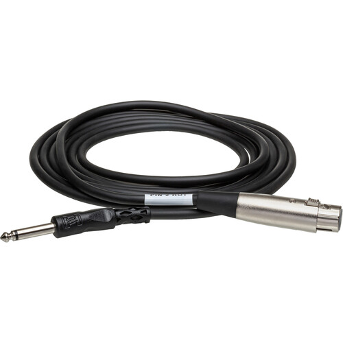 Hosa Technology Mono 1/4" Male to 3-Pin XLR Female Cable - 5'