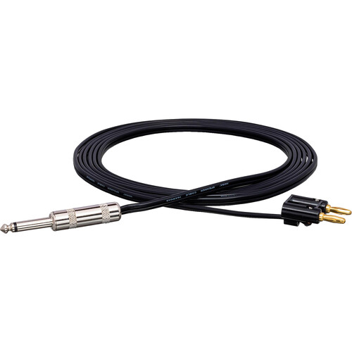 Hosa Technology SKZ-600 Series Banana to 1/4" TS Male Speaker Cable - 5' (Black)