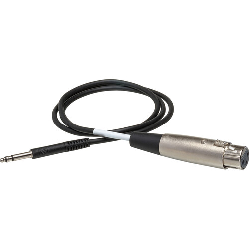 Hosa Technology TTX103F Balanced Male TT/Bantam to Female 3-Pin XLR Cable- 3.0' (0.9 m)
