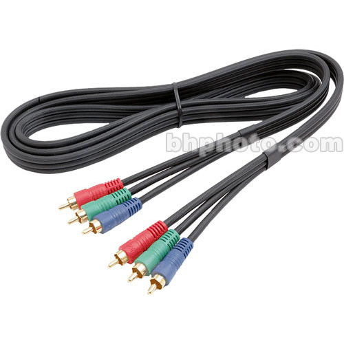 Hosa Technology 3 RCA Male to 3 RCA Male Component Video Cable (Gold) - 49.5'