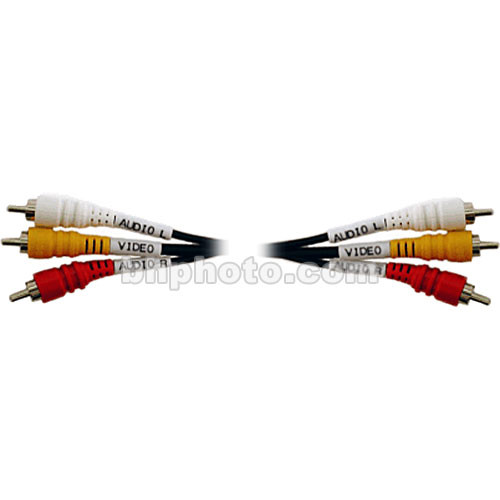 Hosa Technology 3 RCA Male to 3 RCA Male Audio Video Cable - 16'