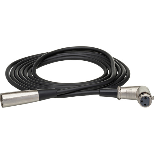 Hosa Technology Right-Angle XLR3F to XLR3M Balanced Interconnect Cable - 25'