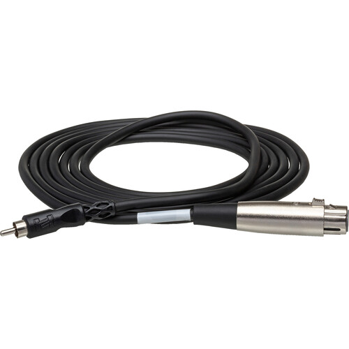 Hosa Technology XLR Female to RCA Male Audio Interconnect Cable - 10'
