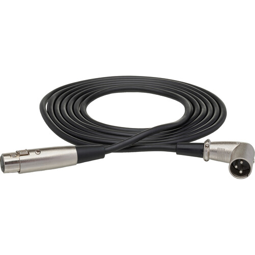 Hosa Technology 3-Pin XLR Female to XLR Angled Male Cable - 3'