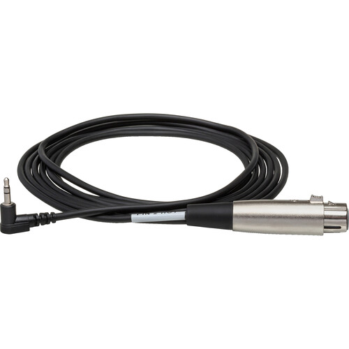 Hosa Technology XLR3F to Right-Angle 3.5mm TRS Mono Microphone Cable-10'