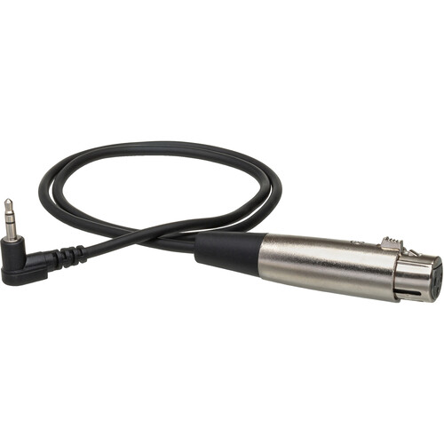 Hosa Technology Mini Stereo Male to 3-pin XLR Female Angled Cable - 1 ft