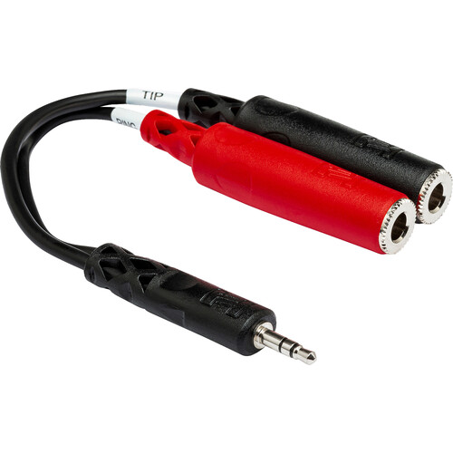 Hosa Technology Stereo Mini (3.5mm) Male to 2 1/4" Mono Female Cable (6")