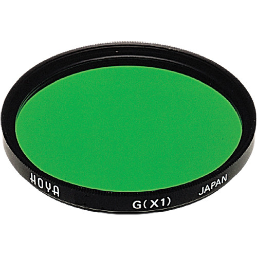 Hoya 62mm Green X1 (HMC) Multi-Coated Glass Filter for Black & White Film