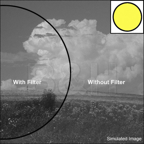 Hoya 43mm Yellow #K2 Glass Filter for Black & White Film