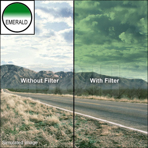 Hoya 49mm Half-Color Green Glass Filter