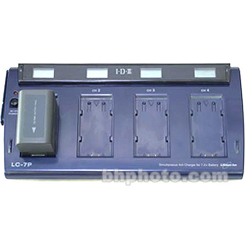 IDX System Technology LC-7P 4 Channel Charger - for Panasonic 7.2 VDC Batteries