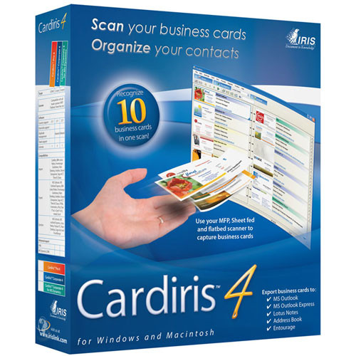 IRIS Cardiris Pro 4 Business Card Scanning Software