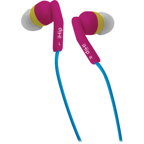 iHip Fashionable Color In-Ear Stereo Headphones (Passion)