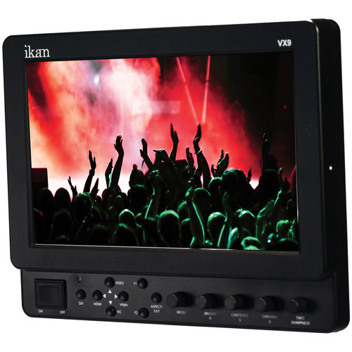 ikan VX9 8.9" HD-SDI LCD Monitor w/Canon Battery Plate