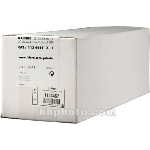 Ilford Galerie Smooth Glossy Paper 375 gsm 16" x 100' Roll