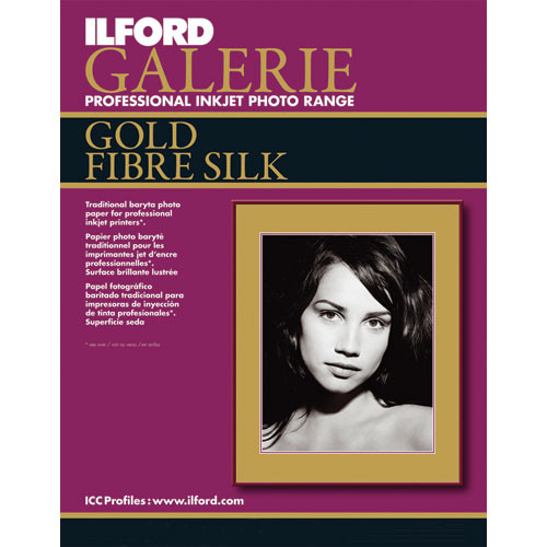 Ilford Galerie Gold Fibre Silk Paper (Type C, 17 x 22" - 50 Sheets)