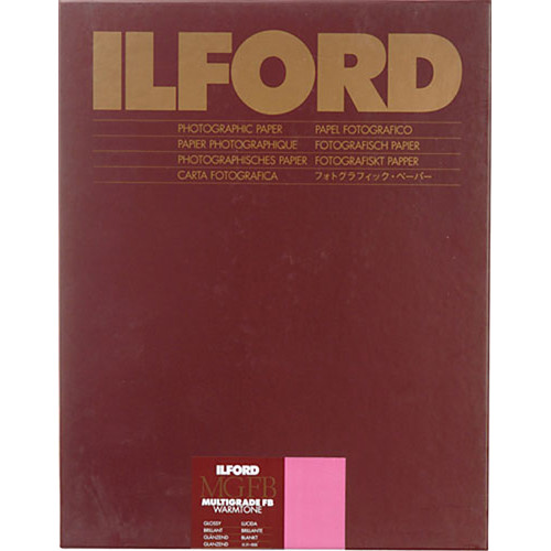 Ilford Multigrade FB Warmtone Paper (Glossy, 8 x 10" , 25 Sheets)