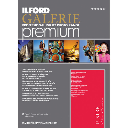 Papier Beaux-arts Ilford Galerie Smooth Pearl - A4 (8,5x11"), 310 G/m², Lisse Perle, Neuf