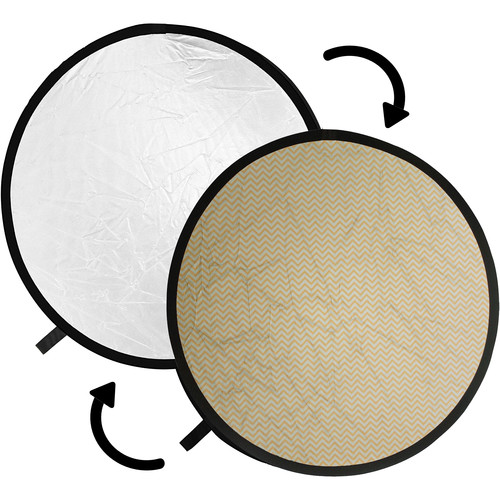 Impact Collapsible Circular Reflector Disc (Soft Gold/White, 12")