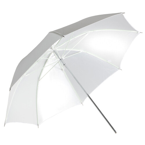 Impact White Satin Umbrella (32")