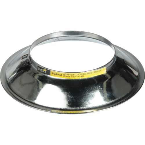 Impact Beauty Dish Adapter for Paul C. Buff Alien Bee, Einstein, White Lightening, Zeus, Balcar Flashpoint Flash Heads