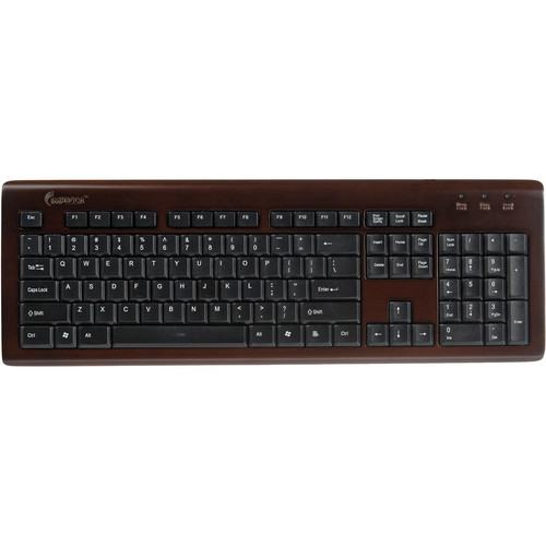 Impecca Bamboo Designer Keyboard (Espresso)