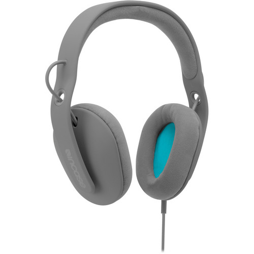 Incase Sonic Around-Ear Stereo Headphones (Dark Grey with Fluorescent Blue)