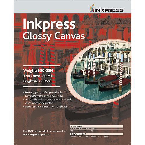 Inkpress Media Glossy Canvas - 11 x 17" (Super-B) (50 Sheets)