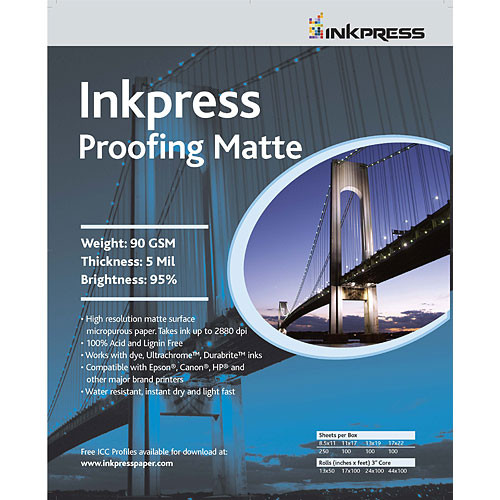 Inkpress Media Proofing Matte Paper 17x22" - 100 Sheets