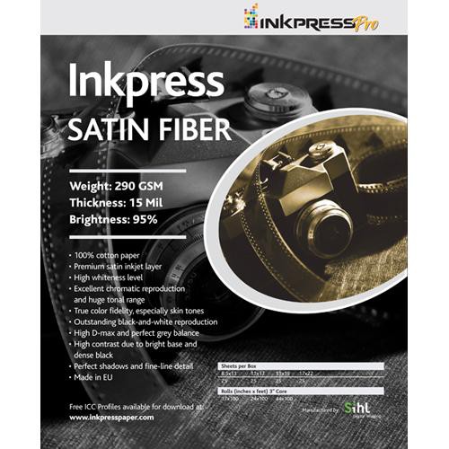 Inkpress Media Satin Fiber Photo Inkjet Paper - 8.5 x 11 (25 Sheets)