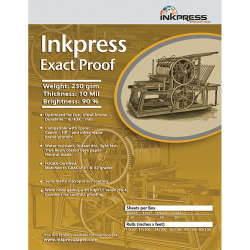 Inkpress Media Exact Proof Paper (13x19" - 50 Sheets)