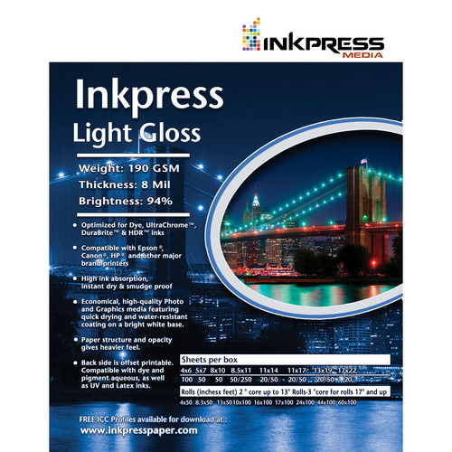 Inkpress Media Light Gloss (60.0" Roll)