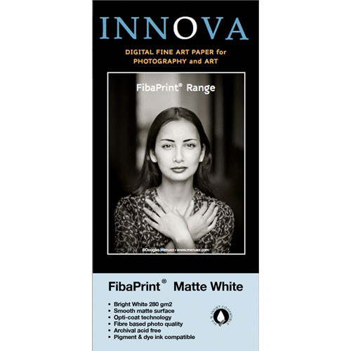 Innova FibaPrint White Matte Inkjet Photo Paper (280gsm) 4x6" - 100 Sheets