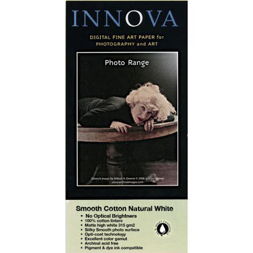 Innova Photo Smooth Cotton Natural White - 11 x 17" Sheets (315gsm)