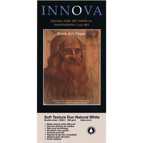 Innova Soft Textured Natural White Paper (200gsm, 2-Sided) - 11x17" - 25 Sheets