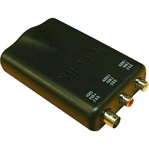 Intelix AVO-V1A2-F Cat-5 Stereo Audio and Composite Video Balun