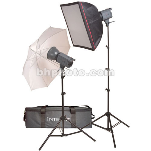 Interfit Stellar 300 2 Monolight Umbrella/Softbox Kit