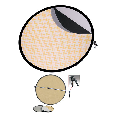 Interfit Collapsible 5-in-1 Reflector Kit with Bracket (42")