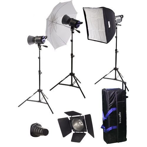 Interfit Stellar XD 600 Flash Three Monolight Kit (120VAC)