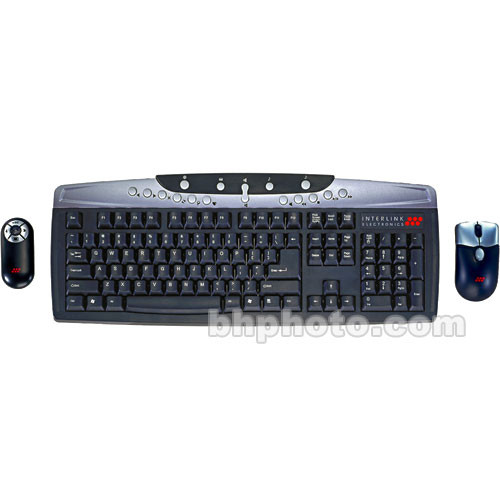 Interlink Electronics VP6410 Versapoint Communicator Suite RF Wireless Keyboard Mouse and Presenter Combo