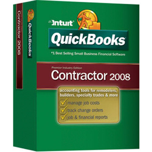 Intuit QuickBooks Premier Contractor Edition 2008 Software for Windows