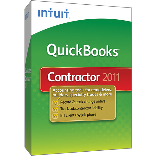 Intuit QuickBooks Premier Contractor 2011 Software