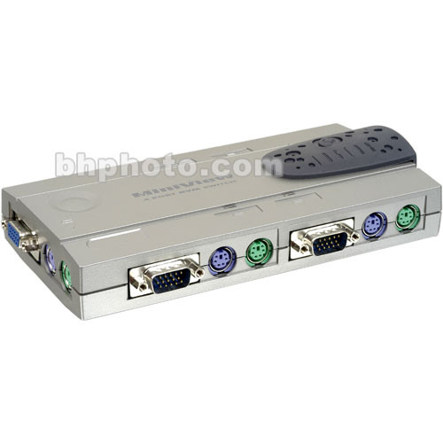 IOGEAR 4-Port Miniview PS2 Compact KVM Switch